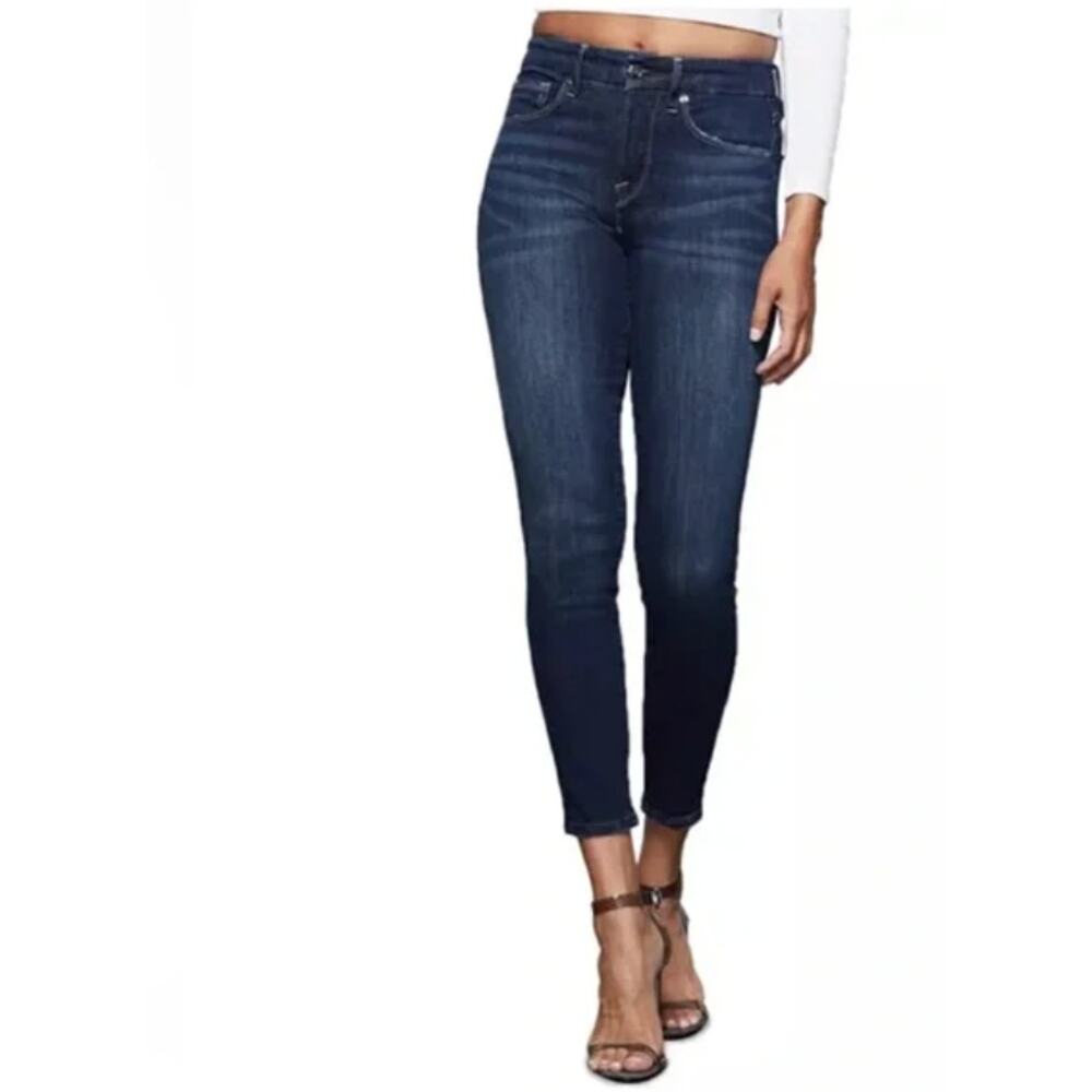 Good American Dark Wash High Rise Skinny Denim Jeans Size 4/27
